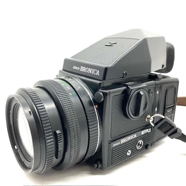 仙37　ZENZA BRONICA　ETRSi　中判カメラ　ZENZANON-PE　1：4　ｆ＝40㎜　レンズ　ブラック　フィルムカメラ　レンズフィルター