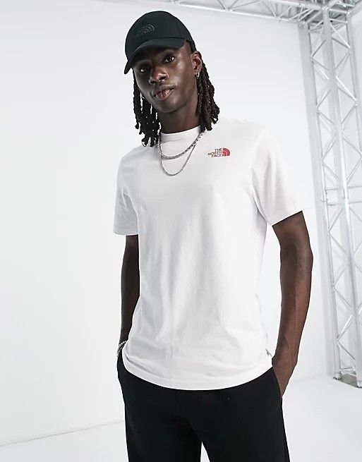 ノースフェイス 半袖 バーティカル TG 海外M THE NORTH FACE tシャツ WHITE 白 黒 ブラック 赤 レッド