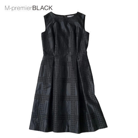 @NB557ね@ M-premier BLACK Aランク 美品 ドレス ワンピース ノースリーブ エムプルミエ サイズ38/M ブラック