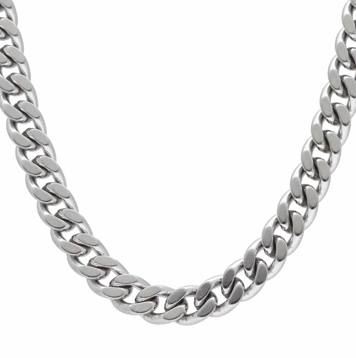  flat necklace 42cm 2 surface width 4.54mm PT850 platinum approximately 41.6g