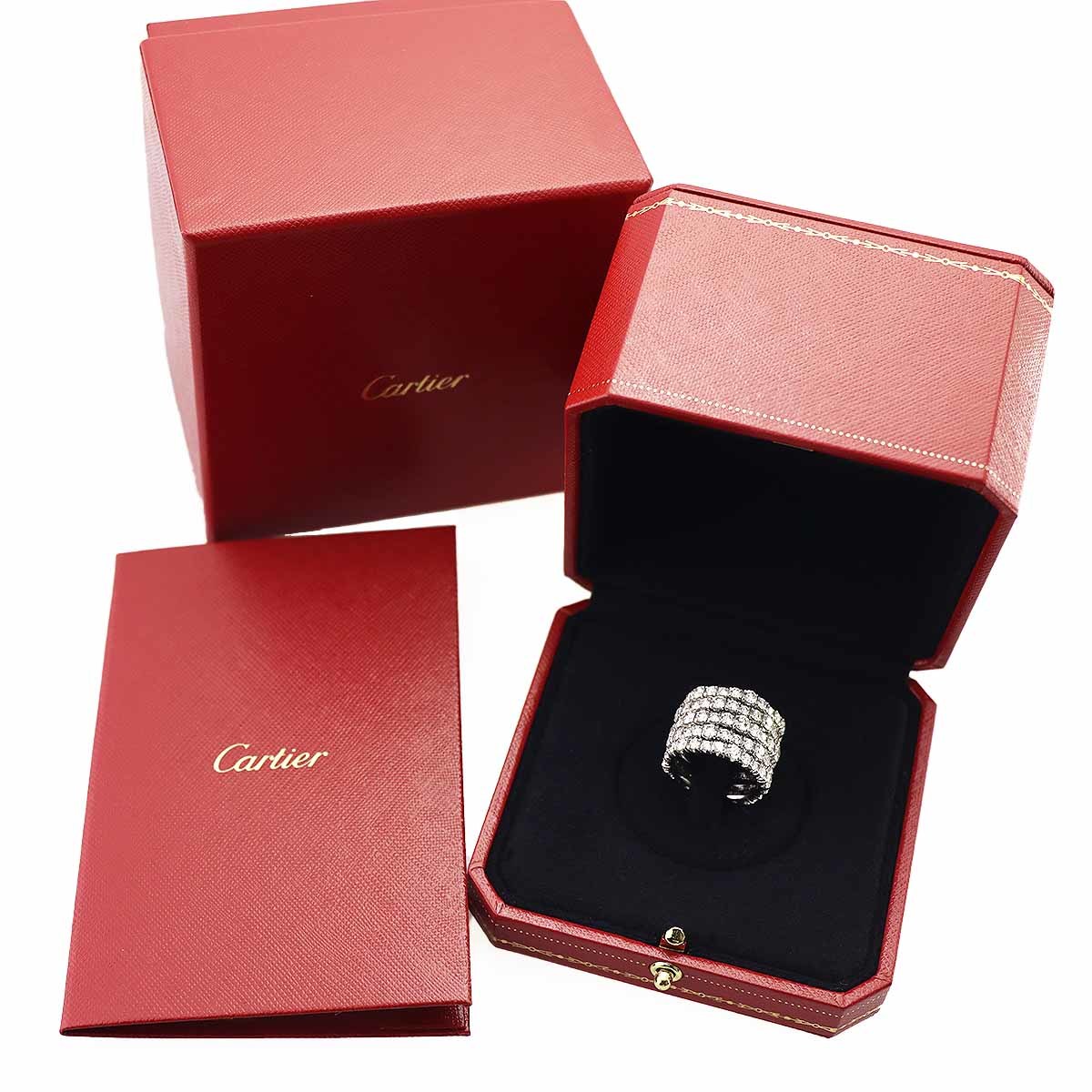 Cartier カルティエ ダイヤモンド(7.16ct) エッセンシャルライン リング 日本サイズ約15号 #55 H434555 750 K18 WG ホワイトゴールド_画像6