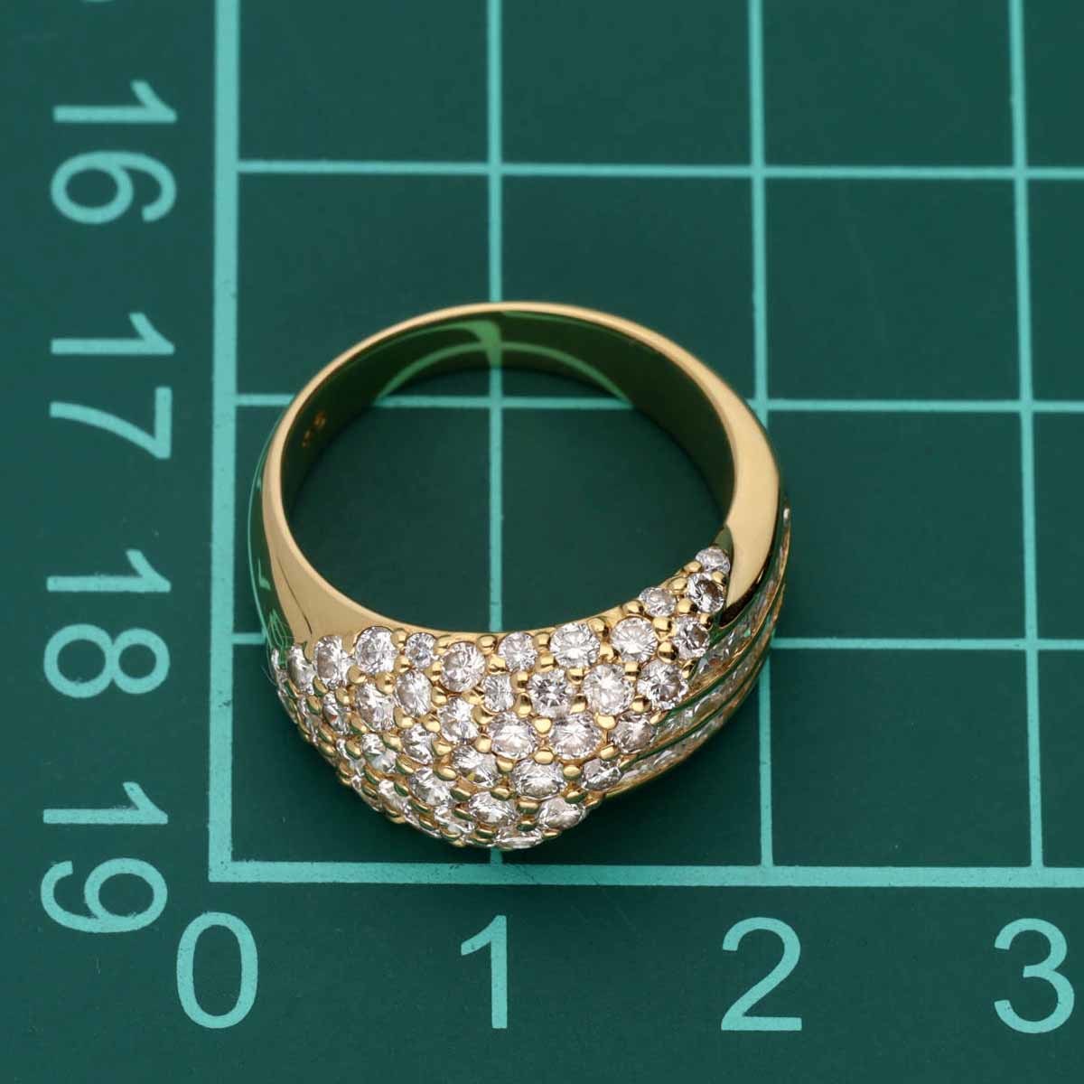 ダイヤモンド(1.88ct) リング 750 K18 YG イエローゴールド 日本サイズ約11号 #51_画像7