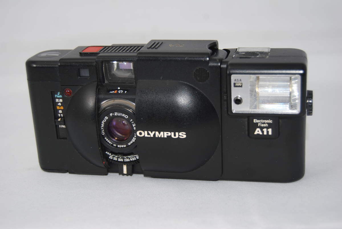 【待望★】 ★レンズきれい★シャッター、フラッシュOK★ OLYMPUS フラッシュ付き!#E-414 A11 + (初代) XA オリンパス コンパクトカメラ 【待望★】 ★レンズきれい★シャッター、フラッシュOK★ OLYMPUS フラッシュ付き!#E-414 A11 + (初代) XA オリンパス コンパクトカメラ