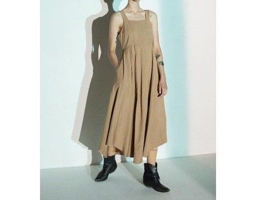 LEINWANDE ラインヴァンド Belted Linen Dress ベルテッド リネン ドレス ワンピース