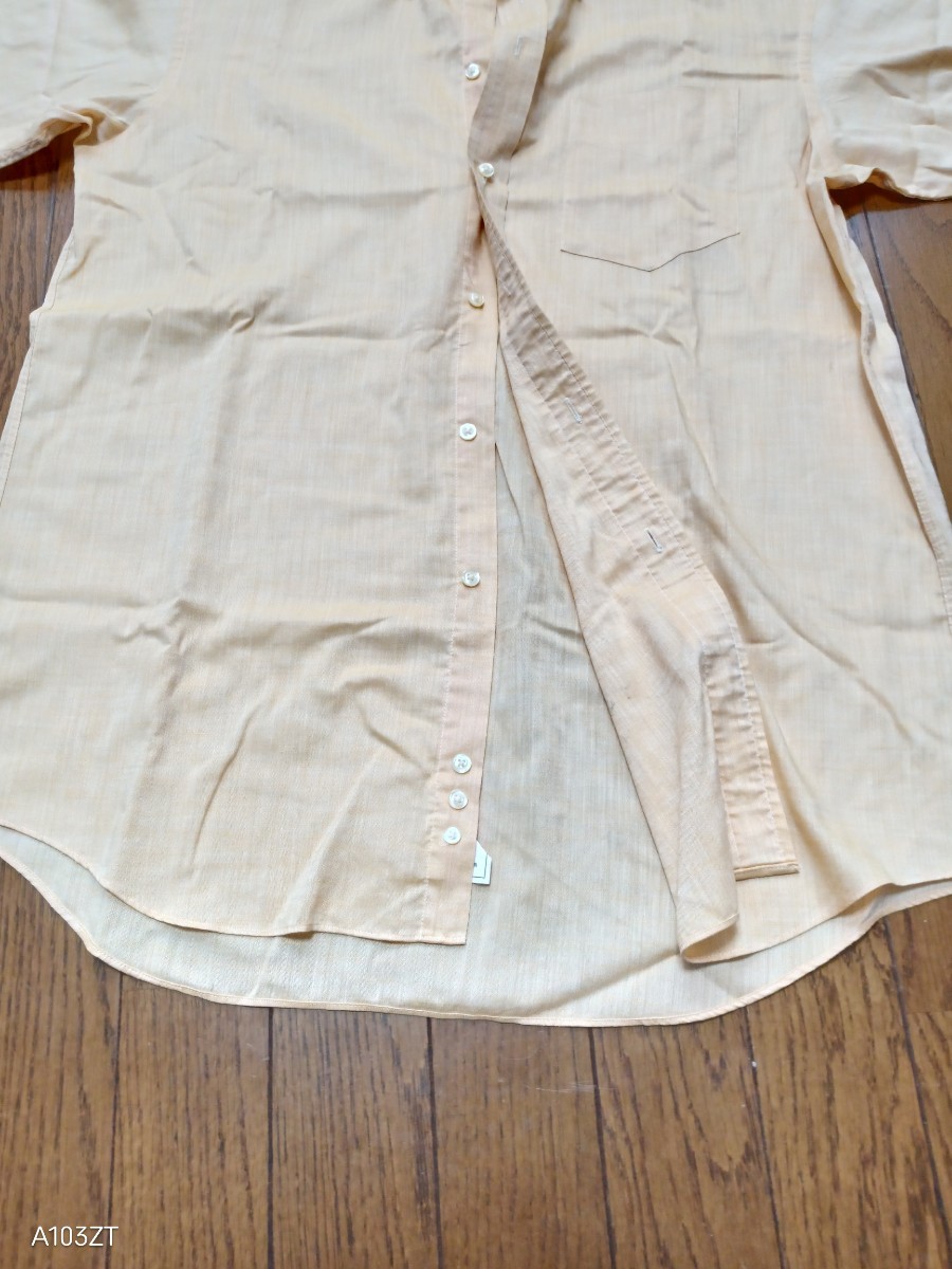 【中古品】 40Savile Row　メンズ ワイシャツ ビジネスシャツカッターシャツ Yシャツ ワイシャツ ボタンダウンシャツ オレンジ メンズLL_画像5