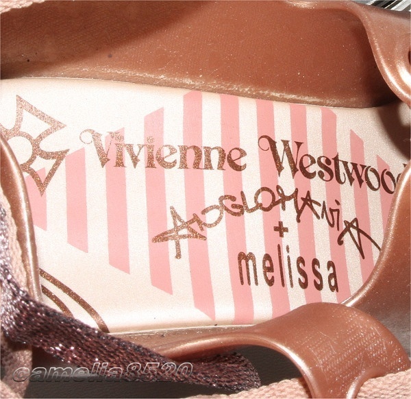 ヴィヴィアンウエストウッド アングロマニア+メリッサ Gillie ヒール パンプス ブロンズ ゴールド 25.5cm Vivienne Westwood + Melissa_画像3