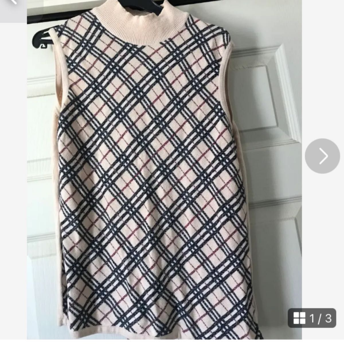 美品 Burberry バーバリー 半袖ニット サマーニット