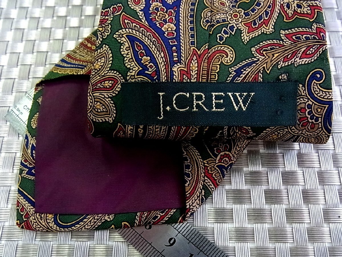 ♪31348C♪良品【ペイズリー 植物 柄】J.クルー【J.CREW】ネクタイ_画像2