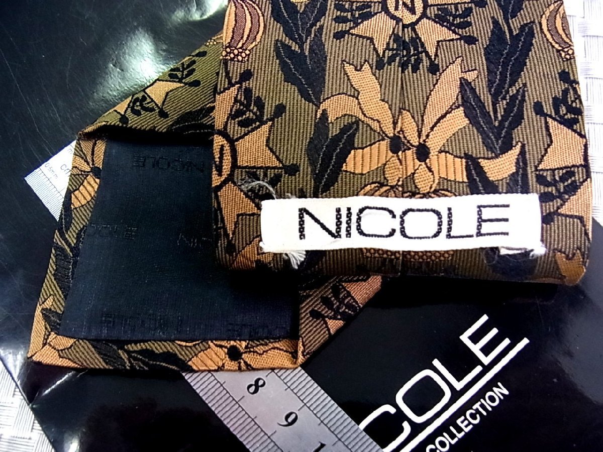 !31533C! хорошая вещь [ вышивка .. Crown орден лист .. растения рисунок ] Nicole [NICOLE] галстук 