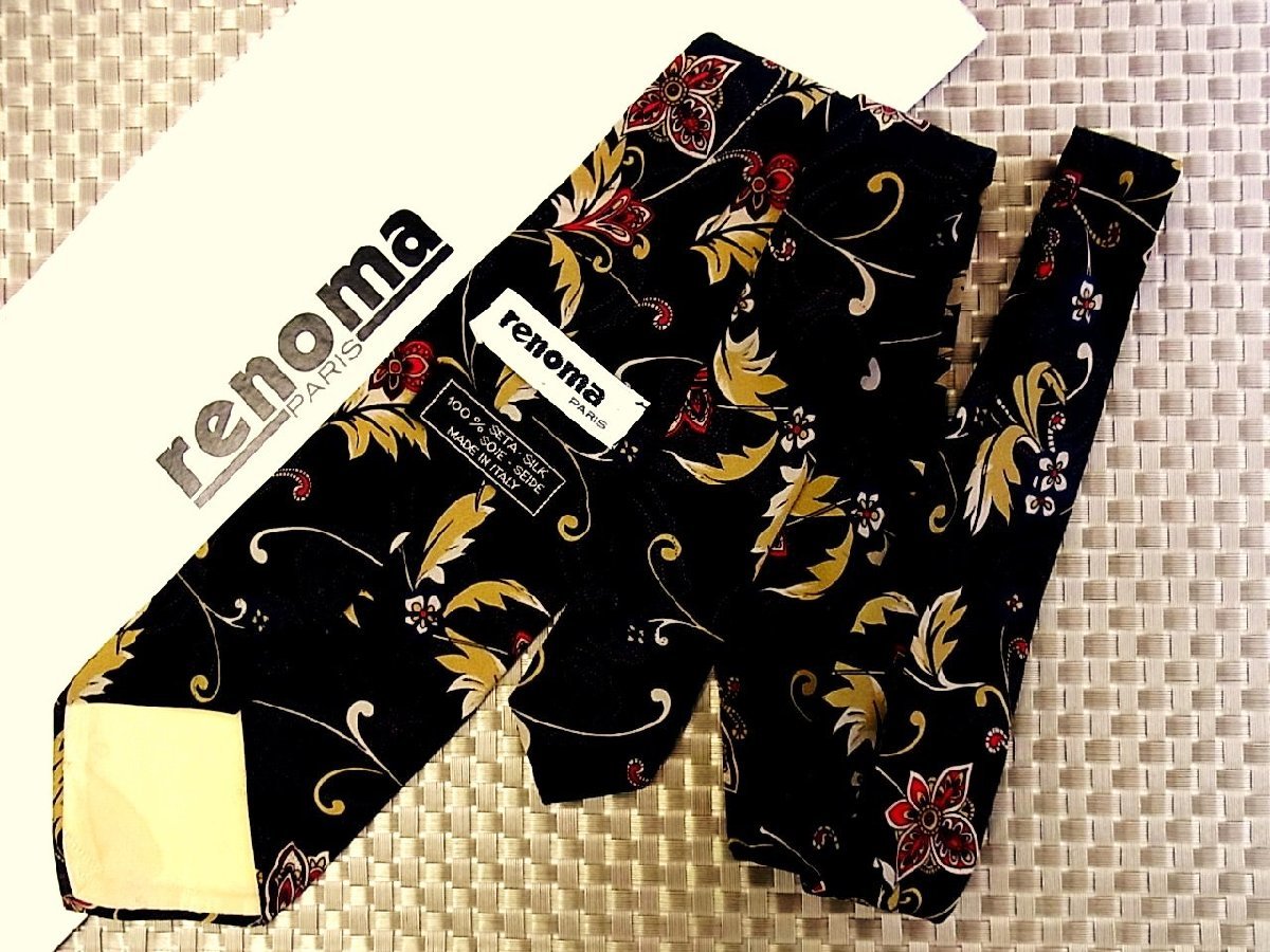 !31876C! superior article [peiz Lee flower plant pattern ] Renoma [renoma] necktie 