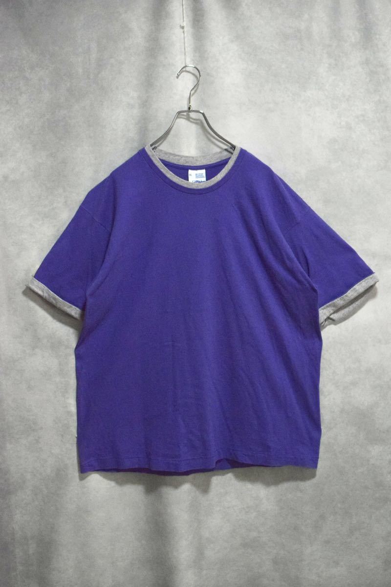 【90年代フェイクレイヤードT】90s コットン Tシャツ / made in usa / size XL / usa製 アメリカ製 ダブルフェイス リンガーT