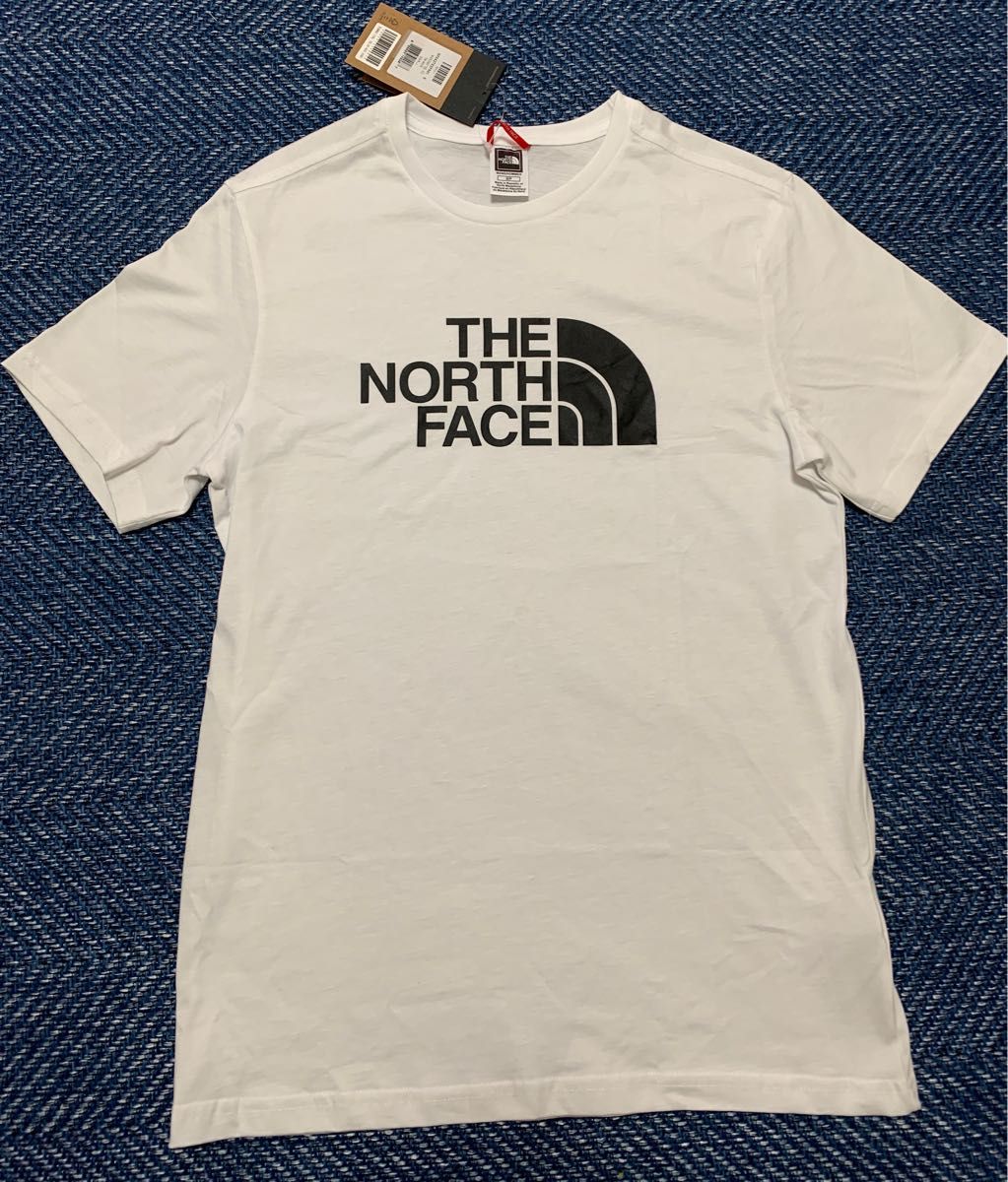 theNorthface 新品　Tシャツ　メンズS レディースL程度 ビッグロゴ THE NORTH FACE ロゴTシャツ