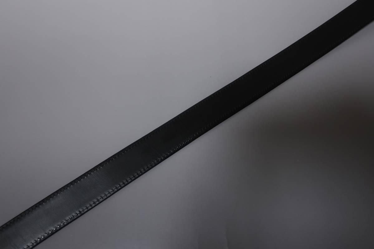 新品　日本製　最高級　クロコダイルベルト　３０ｍｍ幅　マットブラック_画像9