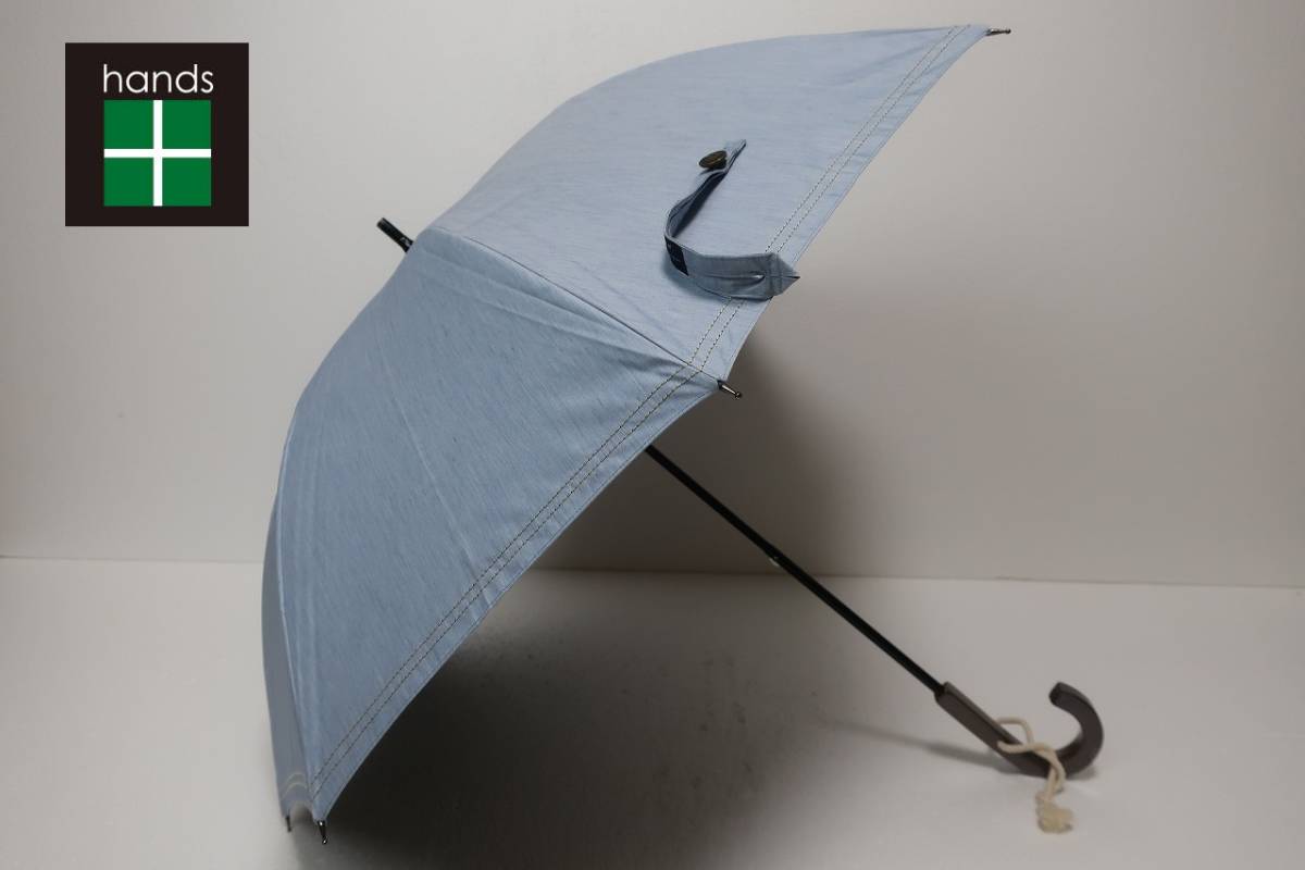  новый товар hands+ рукоятка z Toray summer защита использование ультрафиолетовые лучи предотвращение обработка . дождь двоякое применение зонт от солнца 2 бледно-голубой серия 