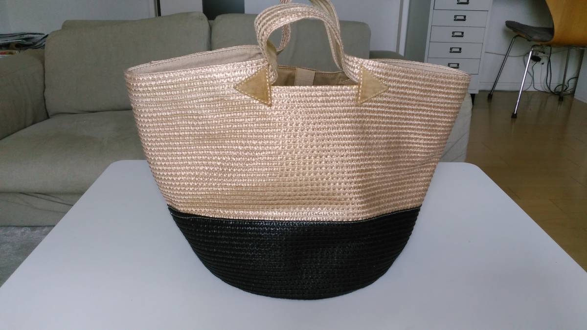 Bertini的Bag Bag Natural Bicolor意大利製造 原文:ベルティーニのかごバッグ　ナチュラル　バイカラー　イタリア製　