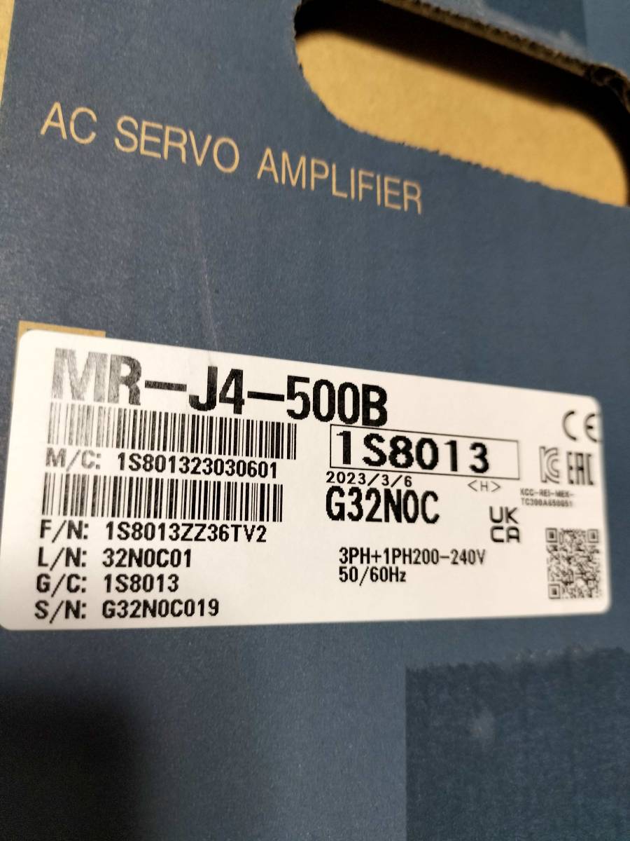 激安単価で ①三菱電機 ACサーボアンプ MR-J4-500B 新品２０２３年３月