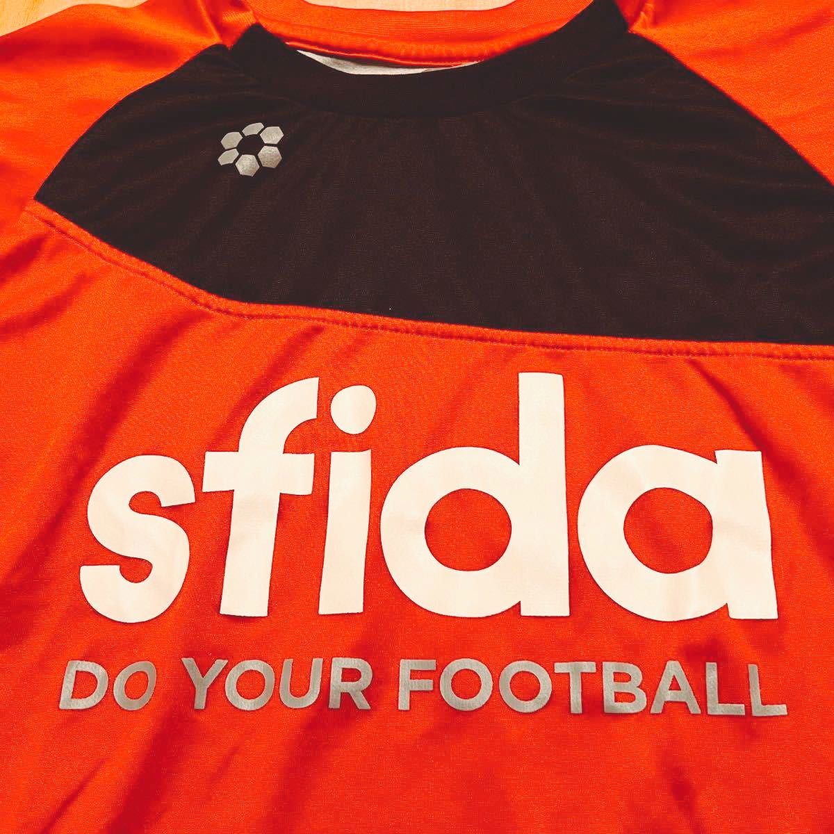 used スフィーダ sfida プラシャツ レッド sa-bp20 プラクティスシャツ サッカー フットサル Tシャツ ウェア