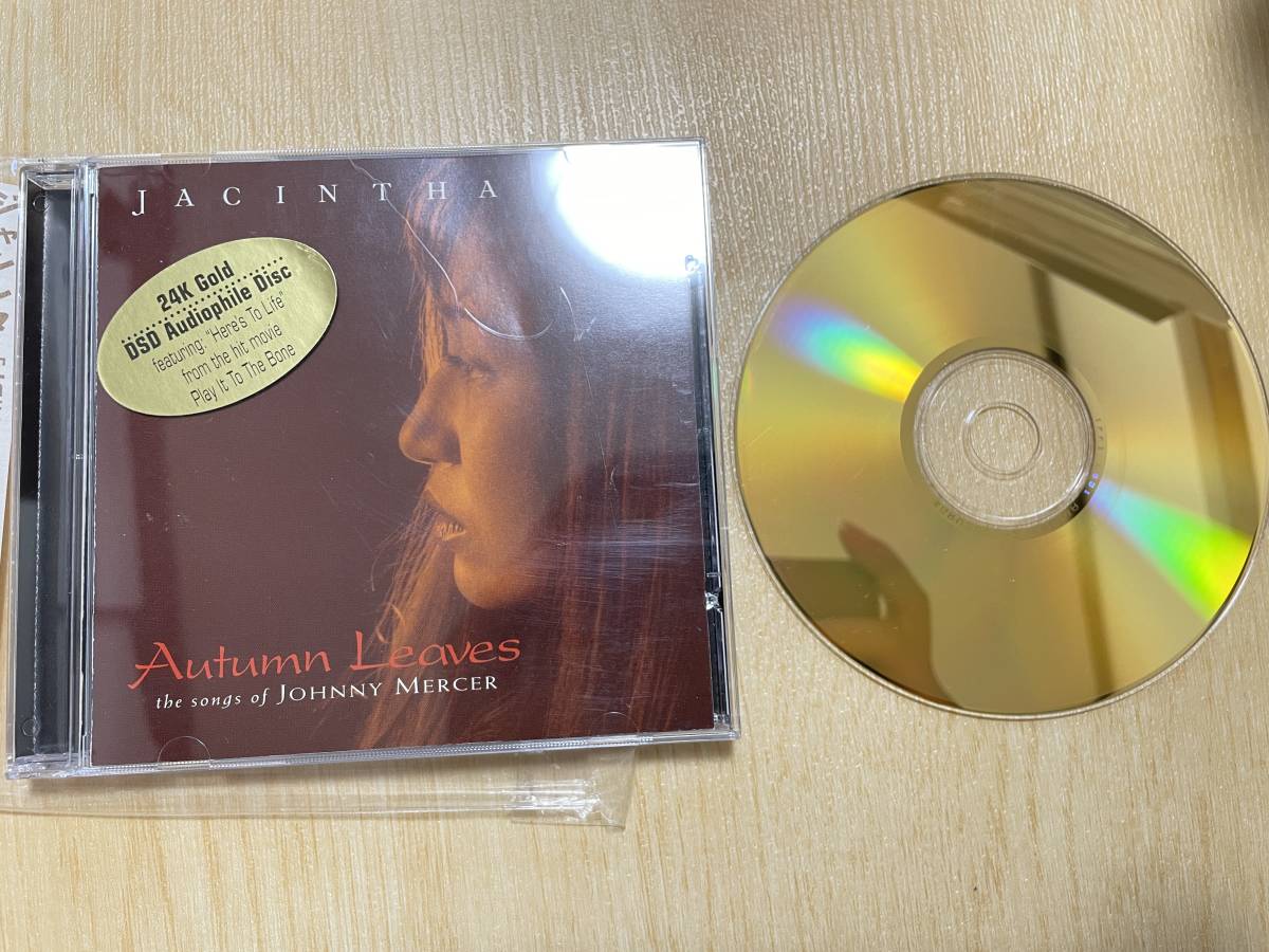 rare CD with belt * 24K GOLD DSD AUDIOPHILE CD /OBI / groove note *JACINTHA(jasinta)[Autumn Leaves]jasinta. leaf Gold CD