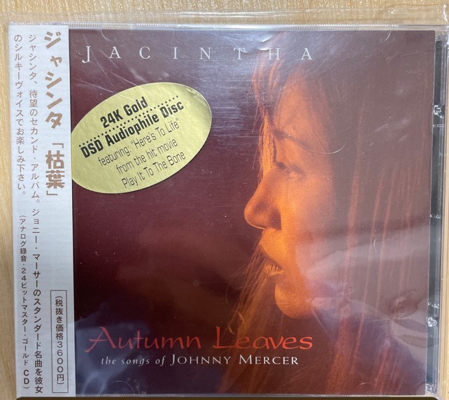  rare CD with belt * 24K GOLD DSD AUDIOPHILE CD /OBI / groove note *JACINTHA(jasinta)[Autumn Leaves]jasinta. leaf Gold CD