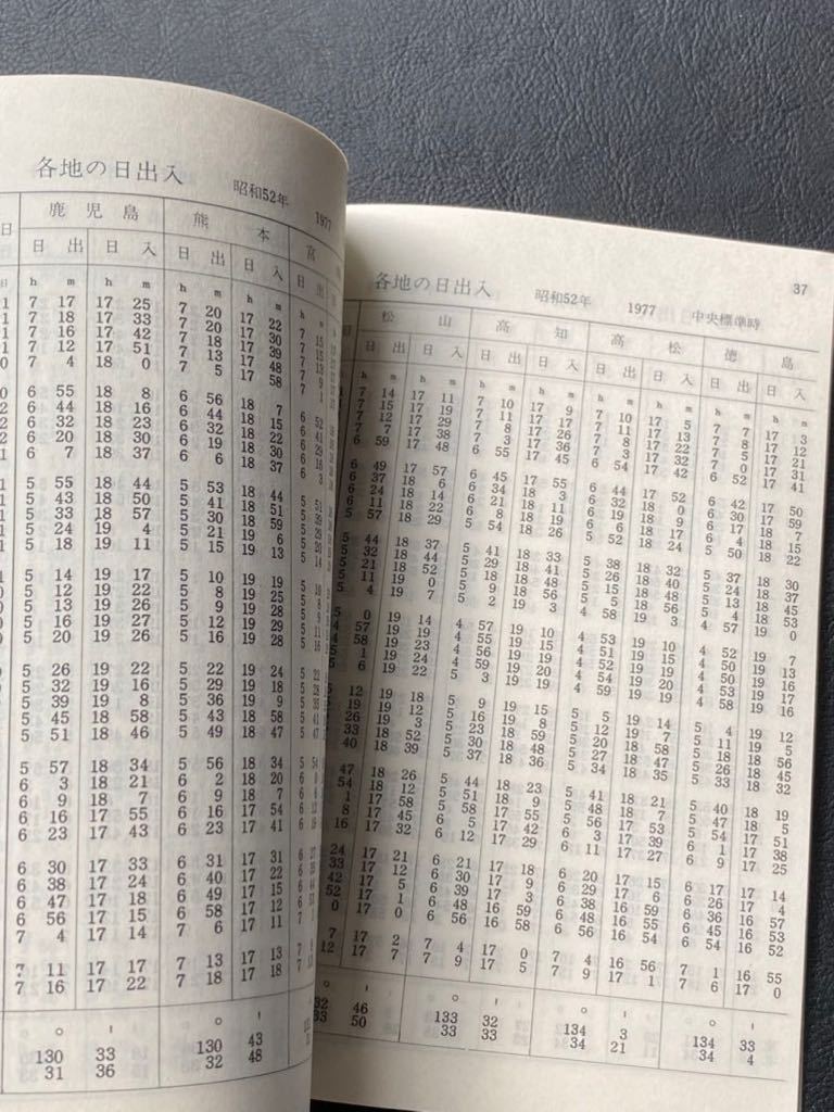 昭和52年 1977年 東京天文台 暦象年表 東京大学 非売品 資料 天文の画像5