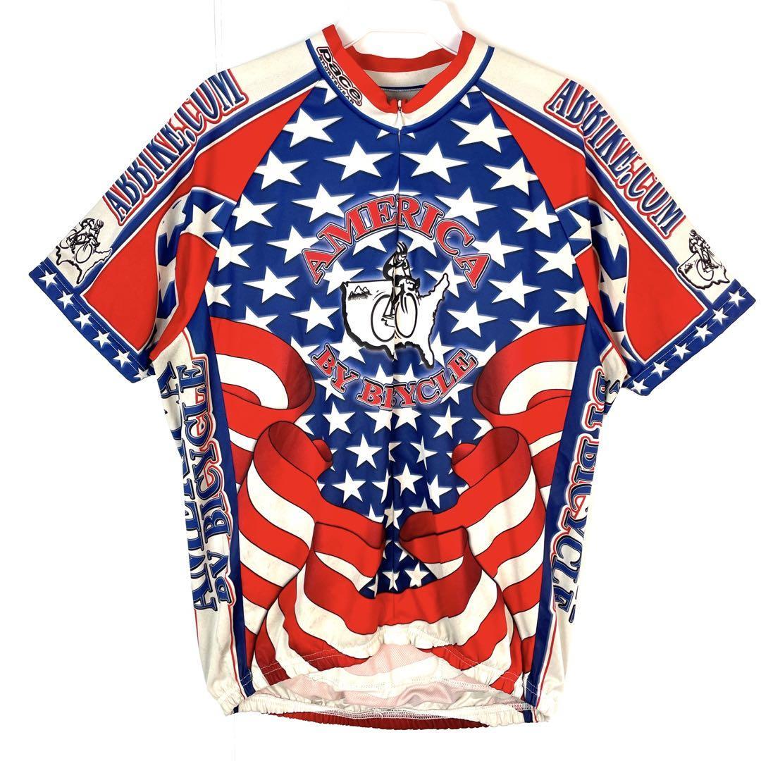 America by Bicycle サイクリングシャツ サイクルジャージ_画像1
