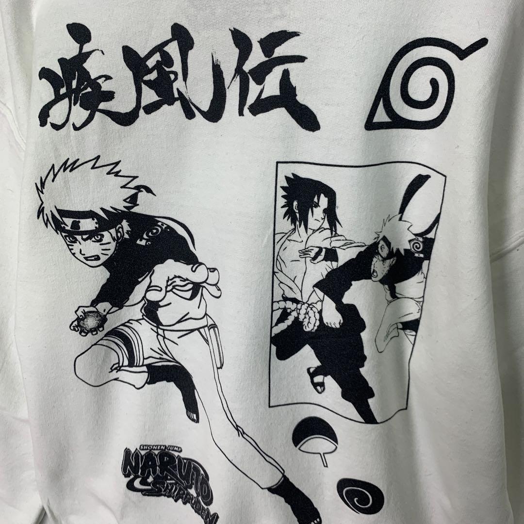 NARUTO SHPPUDEN うずまきなると疾風伝 パーカー ホワイト_画像7