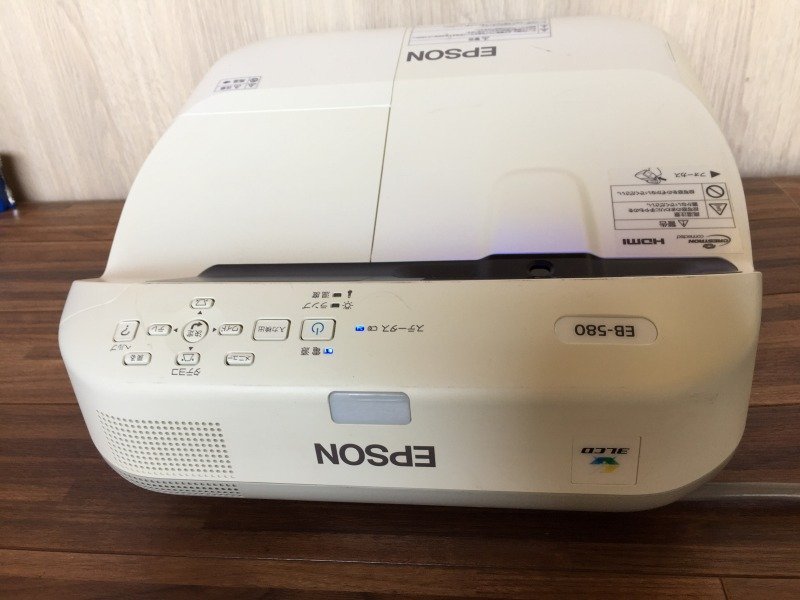 □　EPSON 液晶プロジェクター EB-580 3200lm ランプ時間：1378/158H 　中古品＜C0726W2＞