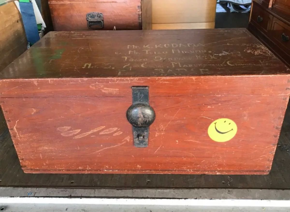 ドイツ製 アンティーク ヴィンテージ 木箱 収納箱 木製 ウッドボックス