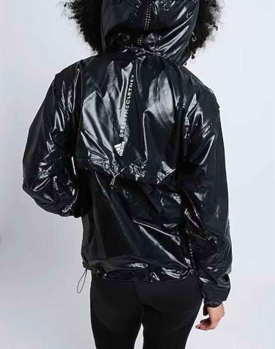 adidas by Stella ウィンドブレーカー ランニング ジャケット 黒 adidas by Stella McCartney ランニングジャケット タグ付き未