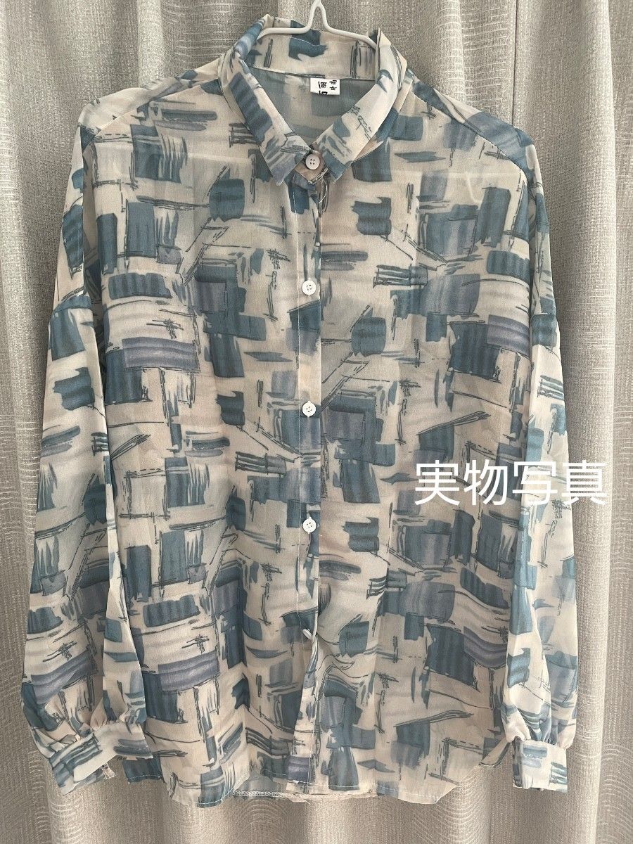 ◆2番◆即購入可  大人気シャツ   ファション チェック シャツ 長袖 レディース フリーサイズ ゆったり 体型カバー 韓国
