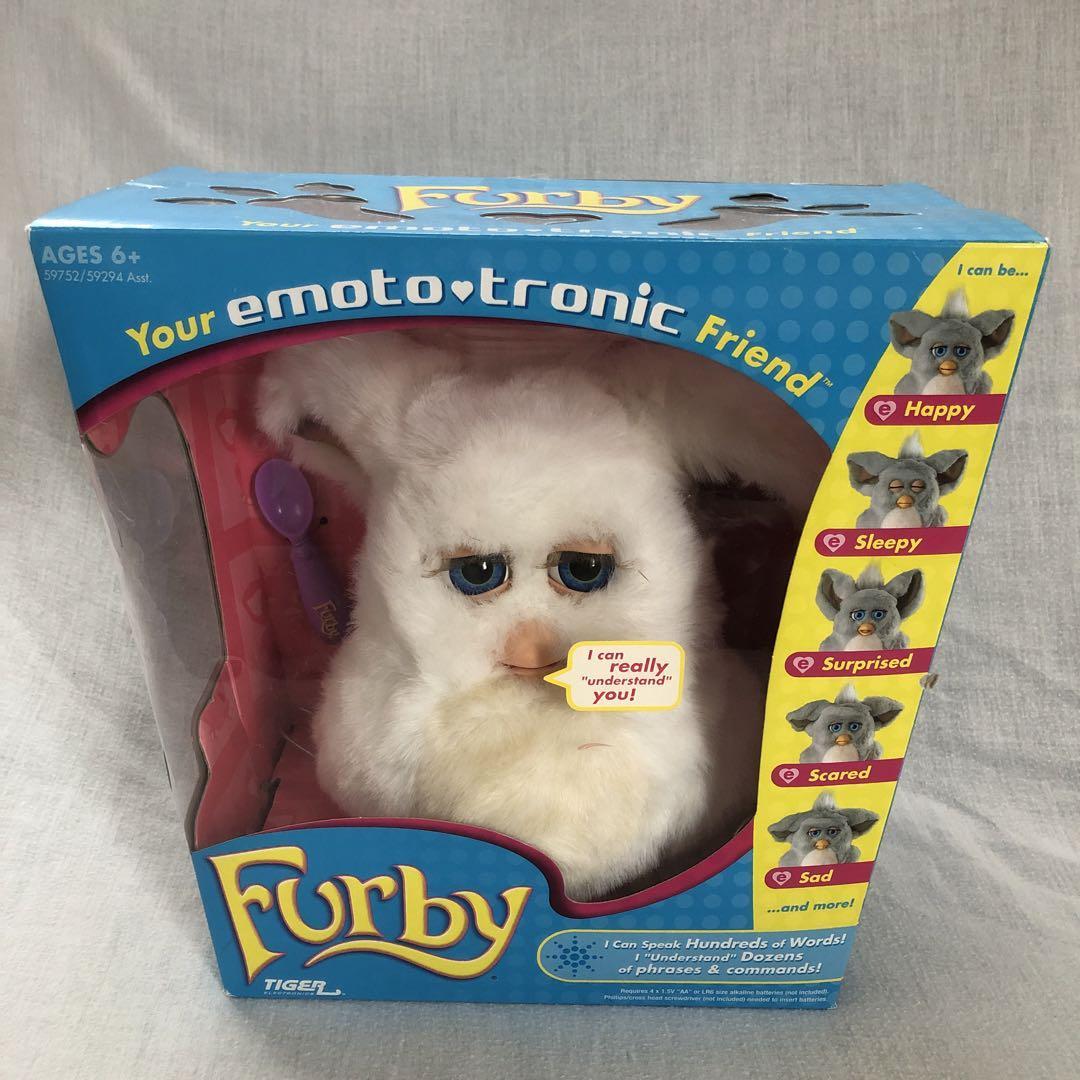 ファービー 2 英語版 2005 シュガースノー 白 青目 海外版 furby