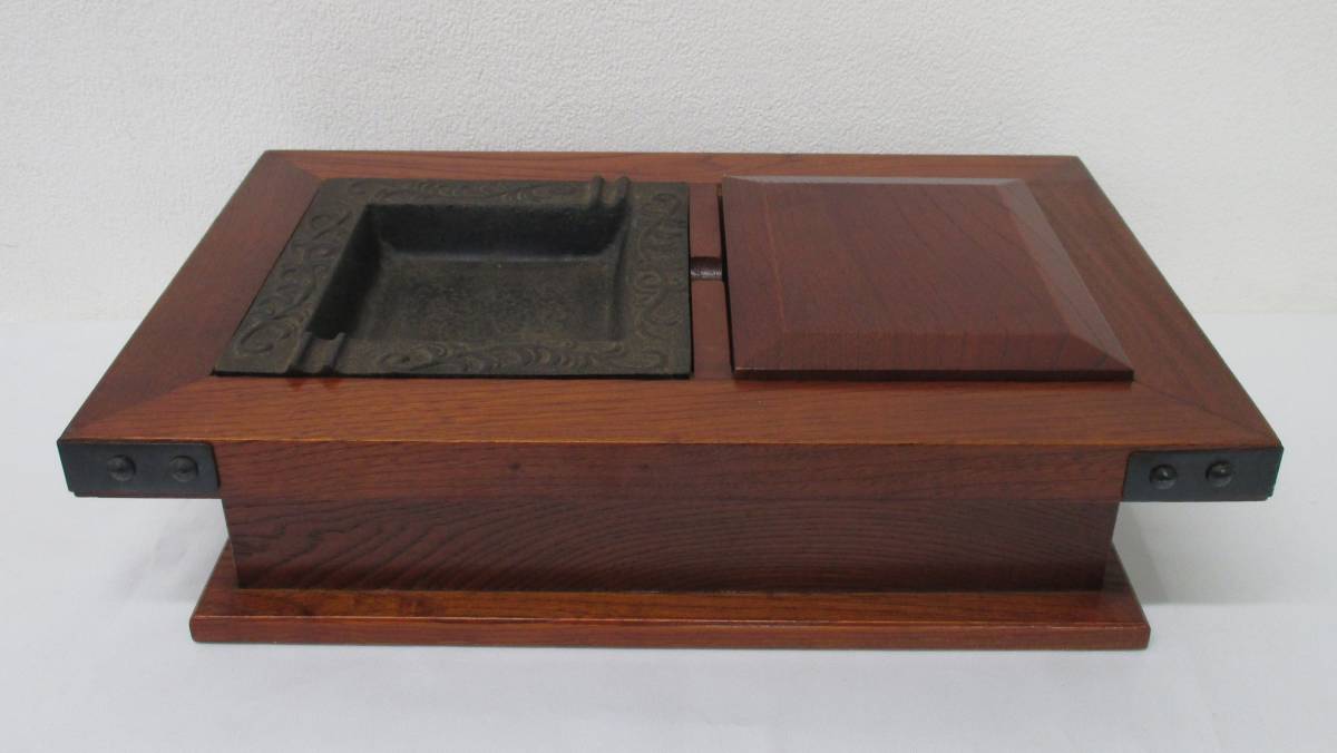 灰皿 木製 ビンテージ 昭和 レトロ 煙草盆 - 喫煙具・ライター