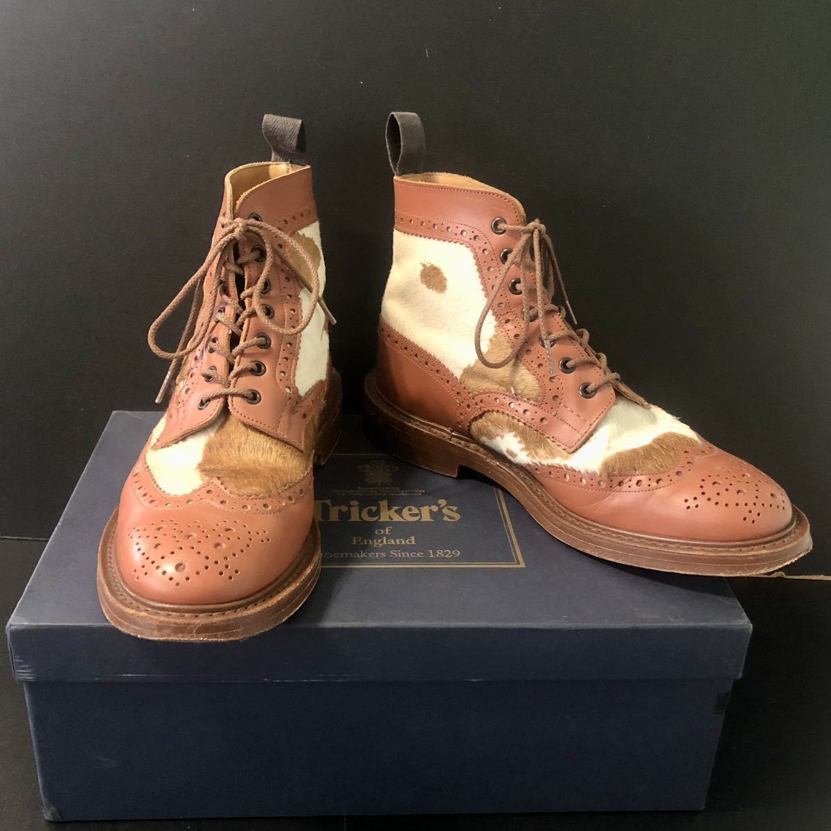限定 別注COFFEEハラコ Tricker's MALTON UK8 26 5 ENGLAND 7 限定 別注COFFEEハラコ Tricker's MALTON UK8 26 5 ENGLAND 7