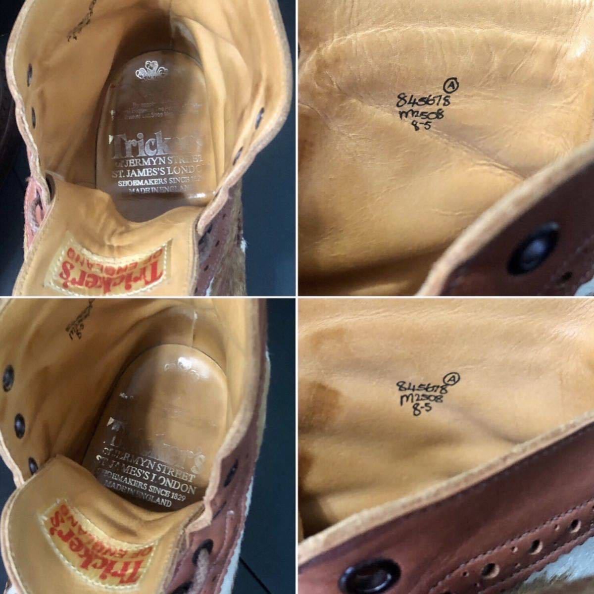 限定 別注COFFEEハラコ Tricker's MALTON UK8 26 5 ENGLAND 7 限定 別注COFFEEハラコ Tricker's MALTON UK8 26 5 ENGLAND 7