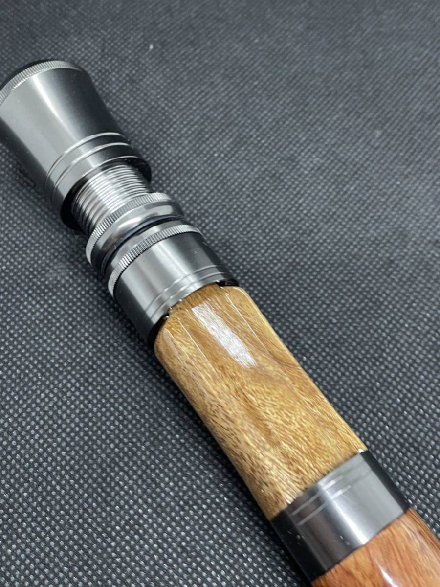 人気の贈り物が ☆紅白花梨☆ 銘木 がんメタル金具 スピニングタイプ