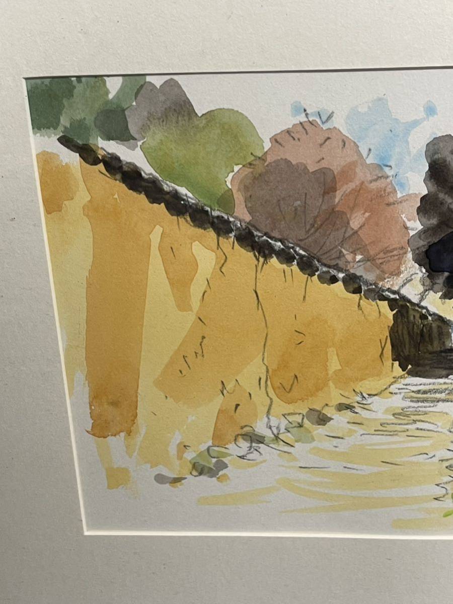 32649) 古舘充臣 絵画 横林小路 水彩画? item details 32649) 古舘充臣 絵画 横林小路 水彩画? item details
