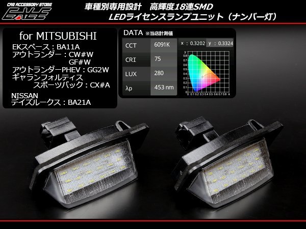 ギャラン フォルティス Sバック CX系 LEDライセンスランプ R-403_画像1