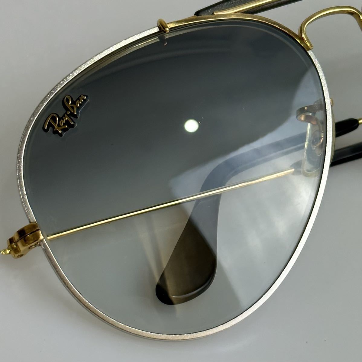  очень редкий!B&L RayBan * уличный -z man 2 62. Precious metal Ultra glatiento* Vintage снят с производства товар USAboshu ром солнцезащитные очки 