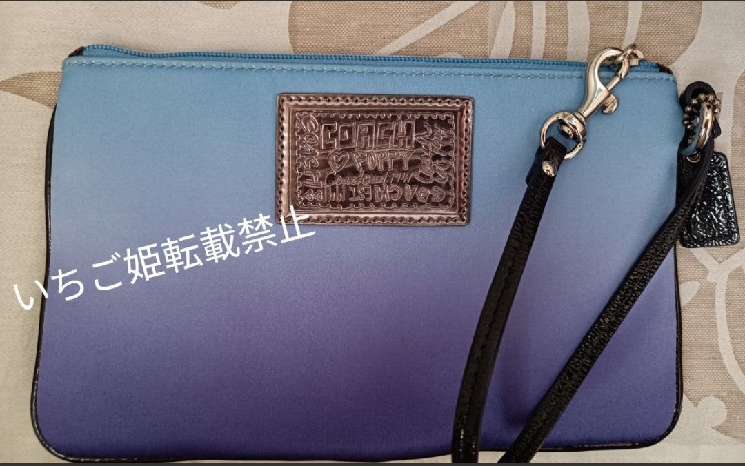 コーチ☆新品☆リストレット☆　COACH　poppy　ポッピー　ポーチ　小銭入れ　カードケース　カード入れなどに_画像2