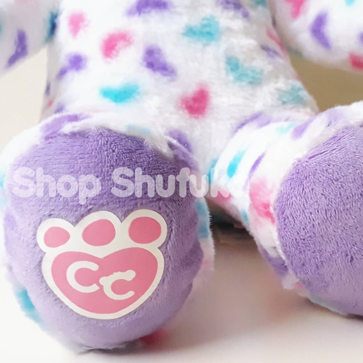 ビルドアベア★ネコ ハート ぬいぐるみ 猫 キティ ねこ アメリカ限定 動物 キャット 白 CAT Build A Bear Condo Cubs Tiny Heats Kitty _画像5