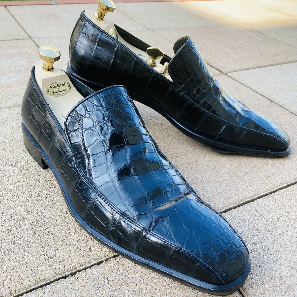 激安通販新作 the around ワニ ワニ クロコ クロコダイル ★レア物★ shoes 約26.5㎝ サイズ43 メンズ 革靴 ブラック 黒 BK スリッポン ローファー 26.5cm 激安通販新作 the around ワニ ワニ クロコ クロコダイル ★レア物★ shoes 約26.5㎝ サイズ43 メンズ 革靴 ブラック 黒 BK スリッポン ローファー 26.5cm