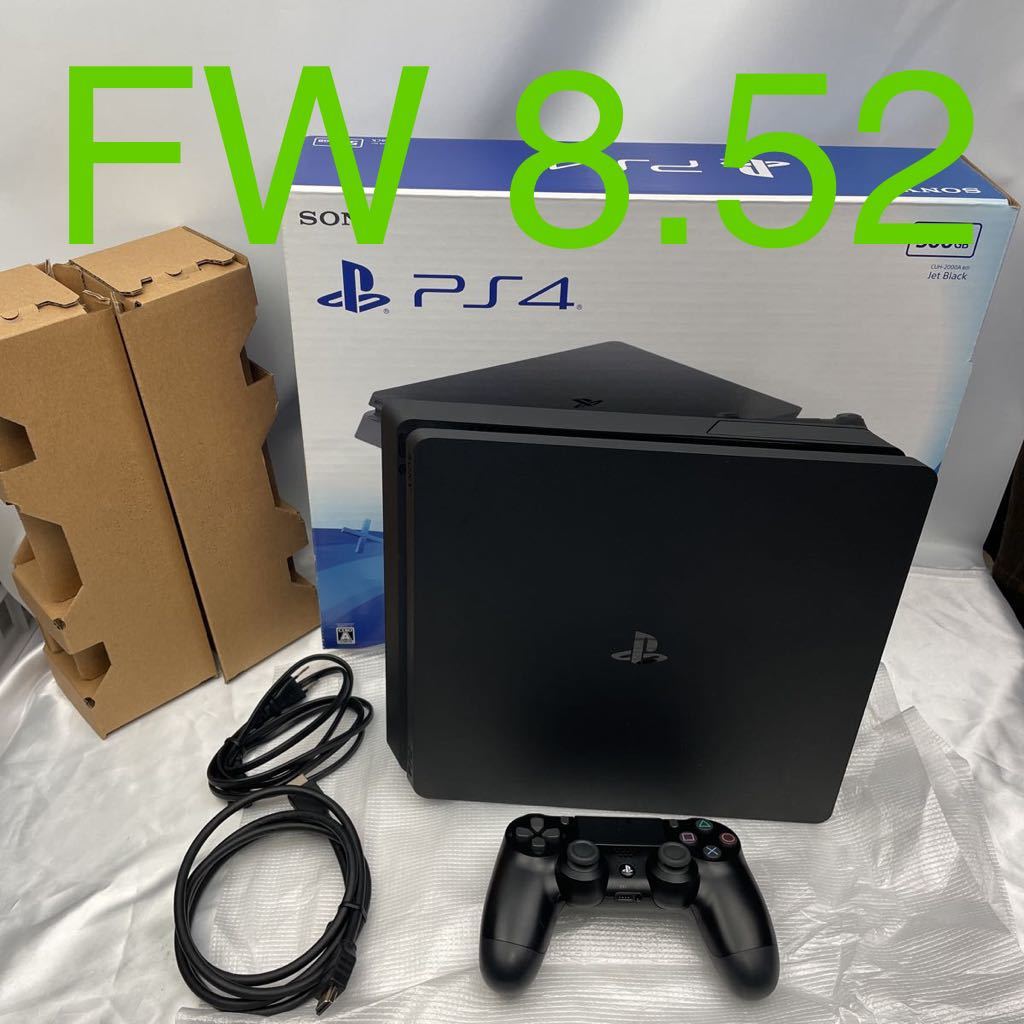 FW 8.52 動作確認済み PS4 本体 セット CUH 2000 ジェットブラック 封印シール プレステ4 PlayStation4 FW  9.00 以下 デュアルショック4