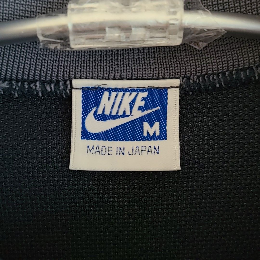 80s 紺タグ】NIKE ナイキ☆刺繍ロゴ ジャージ トラックトップ L-