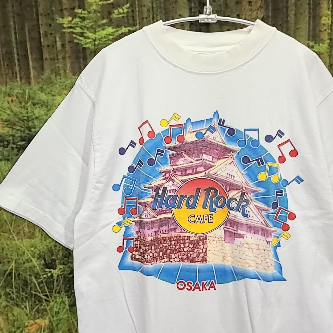 希少ビンテージ  ハードロックカフェ大阪Tシャツ大阪城