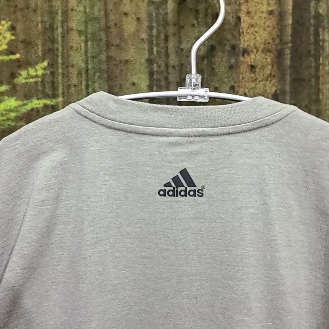 90s 90年代 ビンテージ adidas アディダス 万国旗タグ EU シンプル Tシャツ EURO ヨーロッパ 半袖Tシャツ