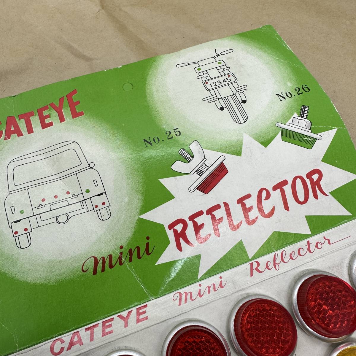 「高評価!」注目のレビュ NEW SET REFLECTOR MINI / CATEYE OLD details item STOCK ビンテージパーツ