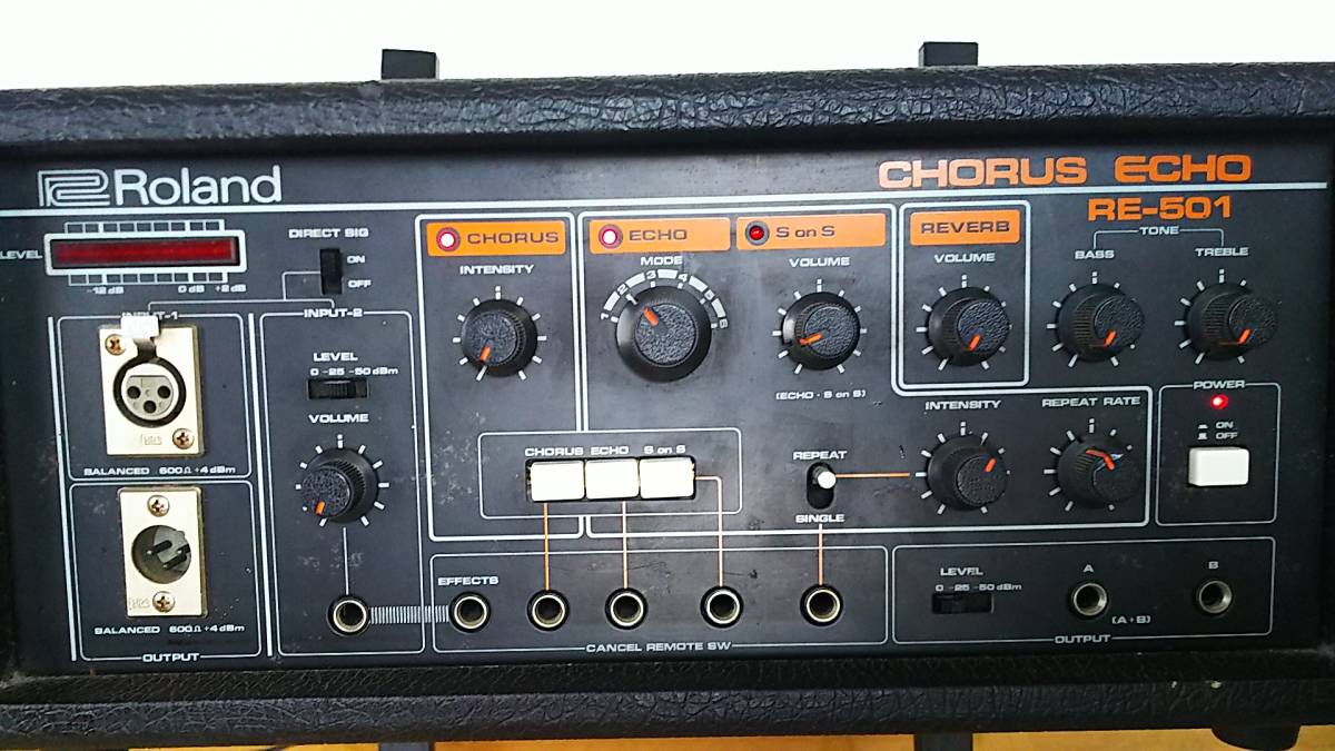 Roland CHORUS ECHO RE-501 пик тип Vintage S-on-S.. редкий стерео наружный chorus Reverb имеется 