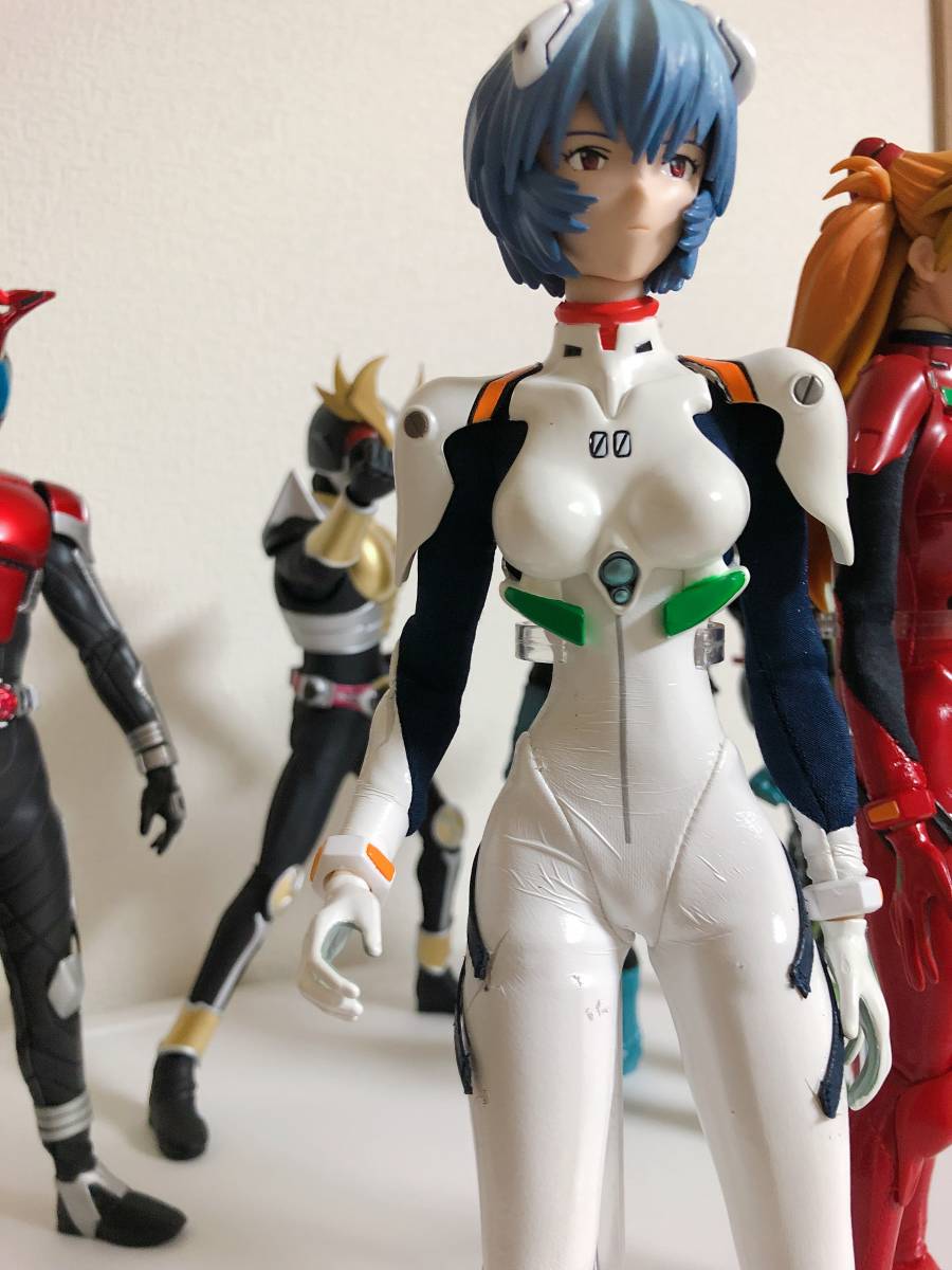 1日元開始Medicom玩具圖RAH新世紀福音戰士Soryu·Asuka·Langley Ayanami Rei 2件套插頭套裝ver。 <Br> 1円スタート メディコムトイ フィギュア RAH エヴァンゲリオン 惣流・アスカ・ラングレー 綾波レイ 2体セット プラグスーツver.