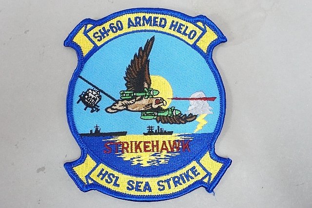 ★ SH-60 ARMED HELO HSL SEA STRIKE STRIKEHAWK ストライクホーク ワッペン/パッチ ベルクロなしの画像1