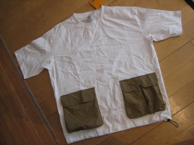 新品未使用タグ付　グリップスワニー ポケット　Tシャツ　ホワイト　サイズL　キャンプポケット 4.0 GRIP SWANY GSC-56　キャンプ アウト